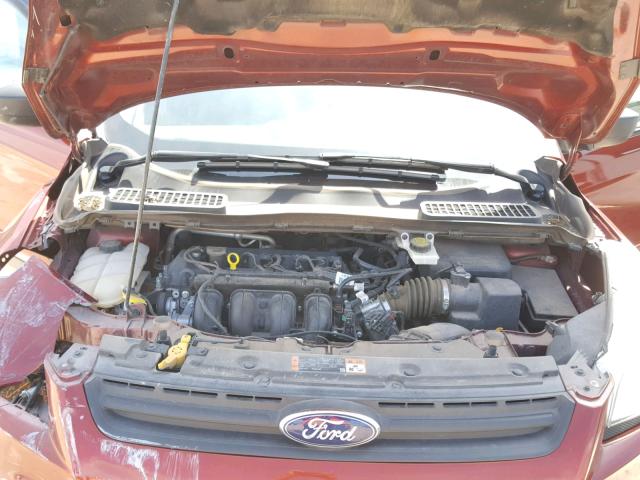 1FMCU0F77FUB48620 - 2015 FORD ESCAPE S MAROON photo 7