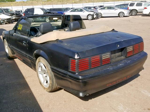 1FABP45E2JF130625 - 1988 FORD MUSTANG GT BLACK photo 3