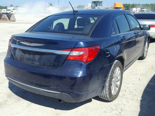 1C3CCBBBXDN722913 - 2013 CHRYSLER 200 TOURIN BLUE photo 4