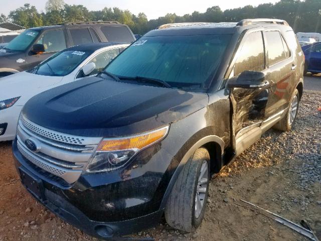 1FM5K7D92EGA26353 - 2014 FORD EXPLORER X BLACK photo 2