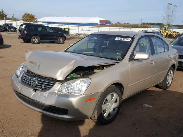 KNAGE123365061672 - 2006 KIA OPTIMA LX GOLD photo 2