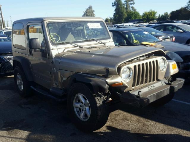 1J4FA39SX4P776785 - 2004 JEEP WRANGLER X GRAY photo 1