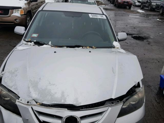 JM1BK323981788309 - 2008 MAZDA 3 S SILVER photo 7