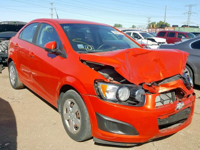 1G1JA5SH9D4182466 - 2013 CHEVROLET SONIC LS ORANGE photo 1