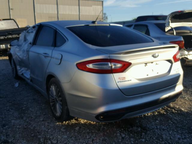 3FA6P0K95DR305913 - 2013 FORD FUSION TIT SILVER photo 3