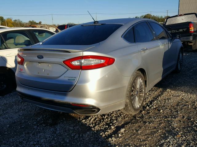 3FA6P0K95DR305913 - 2013 FORD FUSION TIT SILVER photo 4