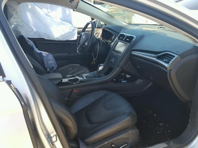 3FA6P0K95DR305913 - 2013 FORD FUSION TIT SILVER photo 5