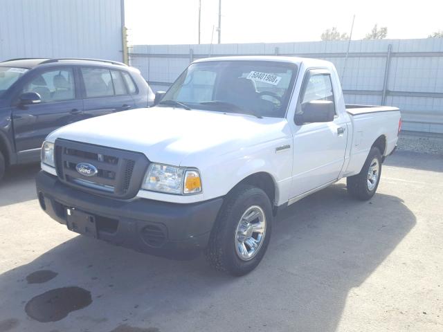 1FTYR10D09PA45803 - 2009 FORD RANGER WHITE photo 2