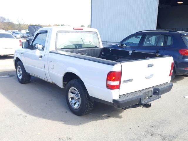 1FTYR10D09PA45803 - 2009 FORD RANGER WHITE photo 3