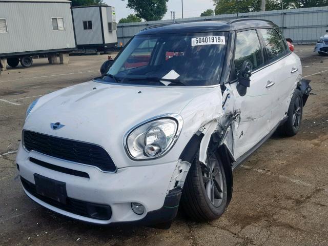 WMWZC5C52EWM17351 - 2014 MINI COOPER S C WHITE photo 2