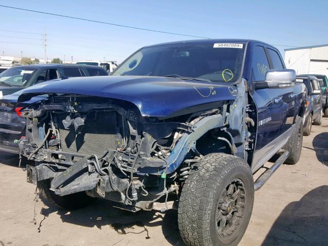 1C6RD7NT1CS231335 - 2012 DODGE RAM 1500 L BLUE photo 2