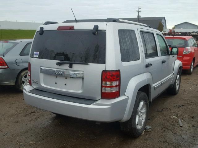 1J4PN5GK7AW131889 - 2010 JEEP LIBERTY LI SILVER photo 4