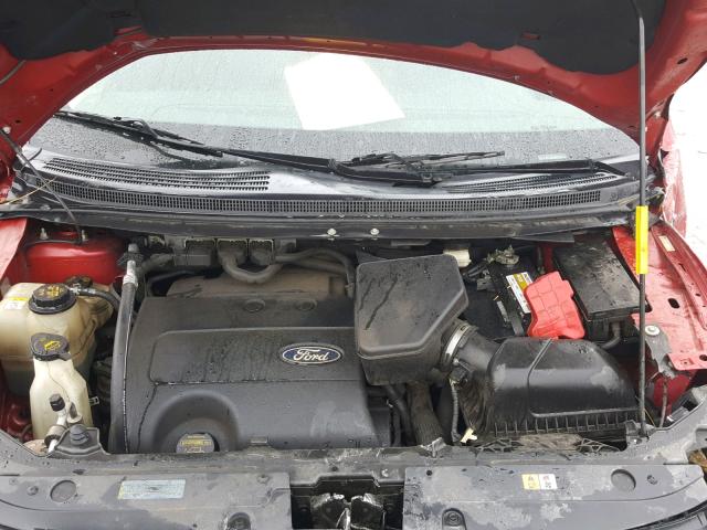 2FMDK3KC3BBB13460 - 2011 FORD EDGE LIMIT RED photo 7