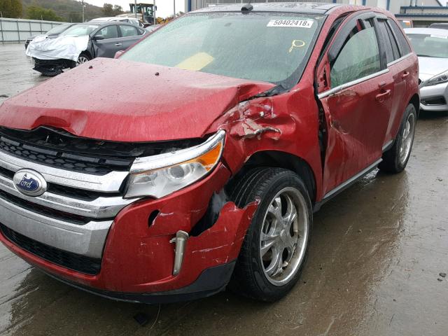 2FMDK3KC3BBB13460 - 2011 FORD EDGE LIMIT RED photo 9