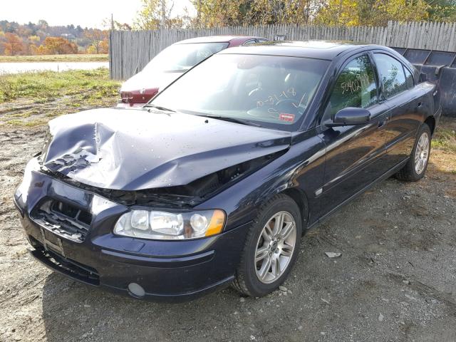 YV1RH592062510437 - 2006 VOLVO S60 2.5T BLUE photo 2