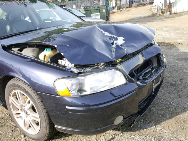 YV1RH592062510437 - 2006 VOLVO S60 2.5T BLUE photo 9