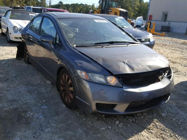 2HGFA16959H338734 - 2009 HONDA CIVIC EXL ნაცრისფერი ფოტო 1