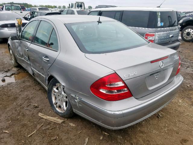 WDBUF82J35X168622 - 2005 MERCEDES-BENZ E 320 4MAT SILVER photo 3