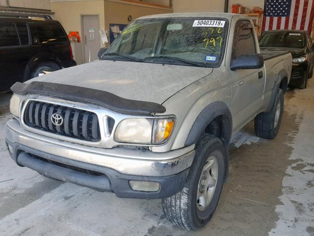 5TENM92N14Z372797 - 2004 TOYOTA TACOMA PRE BEIGE photo 2