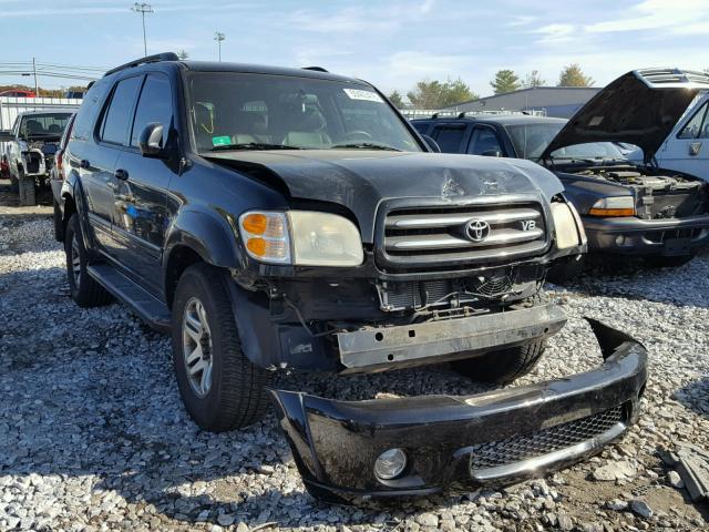 5TDBT48A43S149372 - 2003 TOYOTA SEQUOIA LI BLACK photo 1