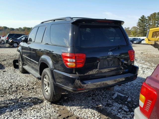 5TDBT48A43S149372 - 2003 TOYOTA SEQUOIA LI BLACK photo 3