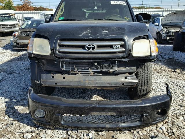 5TDBT48A43S149372 - 2003 TOYOTA SEQUOIA LI BLACK photo 9