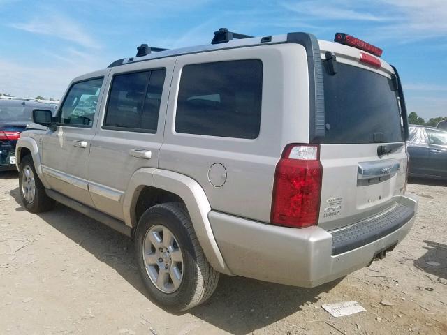 1J8HG58P57C672523 - 2007 JEEP COMMANDER BEIGE photo 3