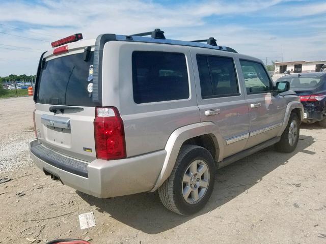 1J8HG58P57C672523 - 2007 JEEP COMMANDER BEIGE photo 4