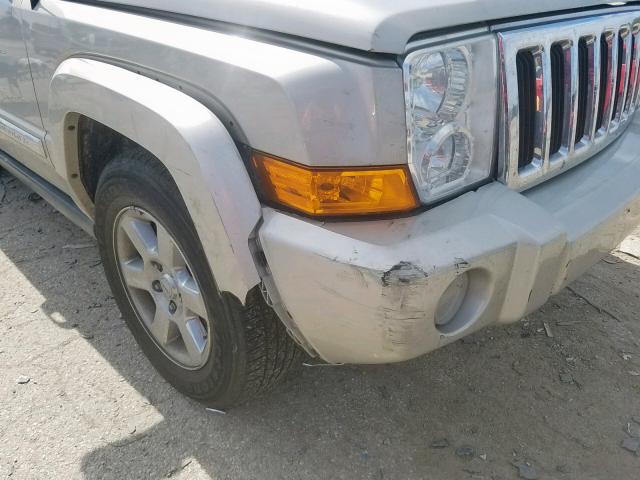 1J8HG58P57C672523 - 2007 JEEP COMMANDER BEIGE photo 9