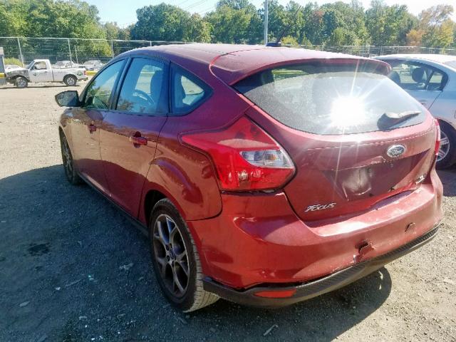 1FADP3K28DL260606 - 2013 FORD FOCUS SE RED photo 3