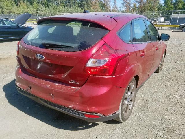 1FADP3K28DL260606 - 2013 FORD FOCUS SE RED photo 4