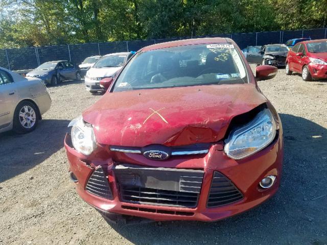 1FADP3K28DL260606 - 2013 FORD FOCUS SE RED photo 9