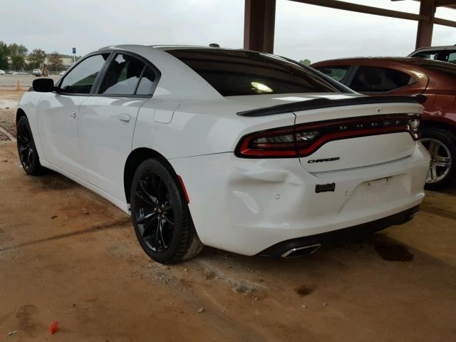 2C3CDXBG7JH114485 - 2018 DODGE CHARGER SX WHITE photo 3