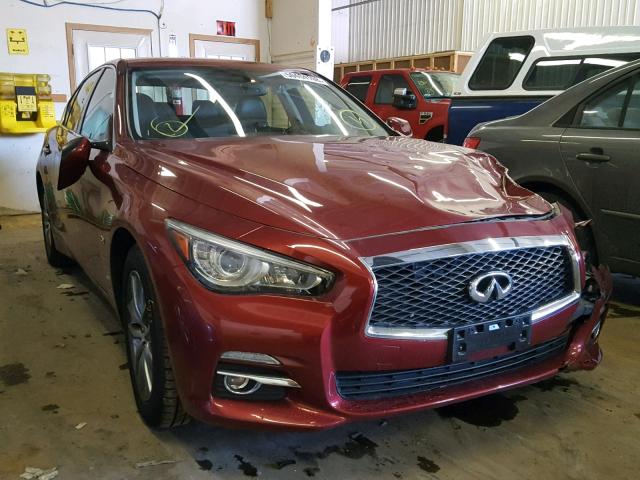 JN1CV7AP7GM202696 - 2016 INFINITI Q50 BASE RED photo 1