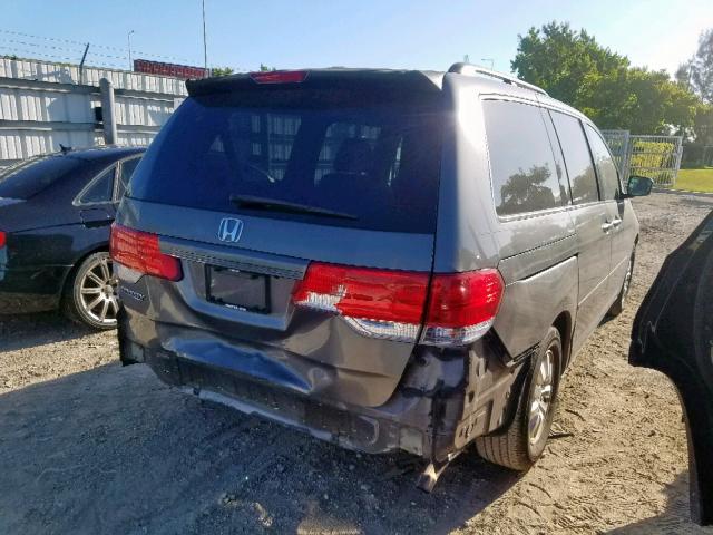 5FNRL386X8B109541 - 2008 HONDA ODYSSEY EX GRAY photo 4