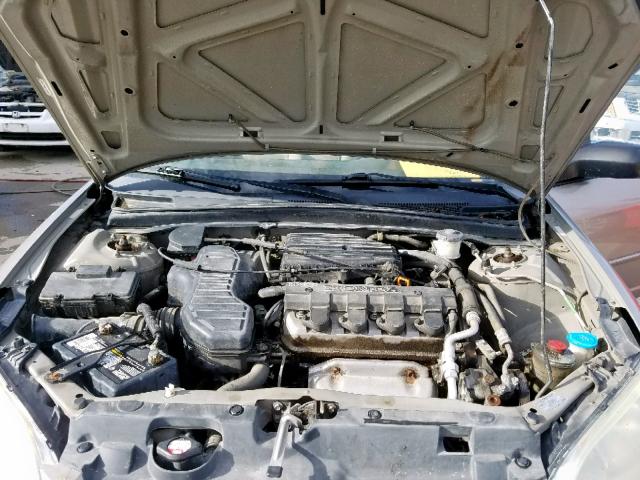 2HGES16564H615938 - 2004 HONDA CIVIC LX GRAY photo 7