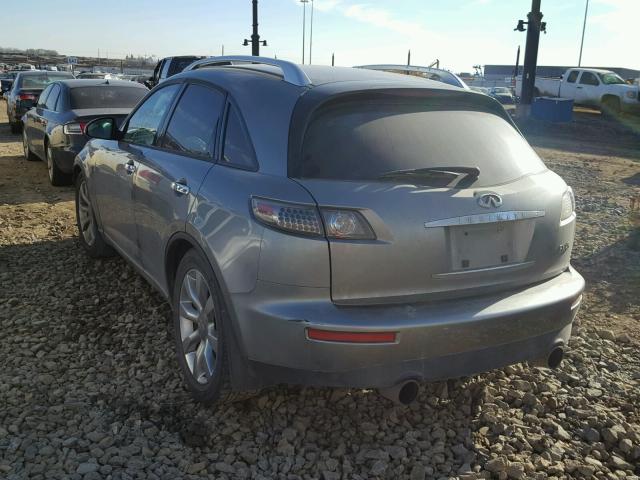 JNRBS08W55X400971 - 2005 INFINITI FX45 GRAY photo 3