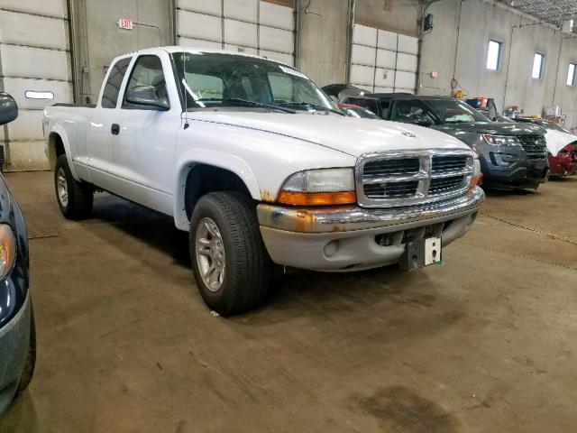 1D7HG42K14S616715 - 2004 DODGE DAKOTA SLT WHITE photo 1