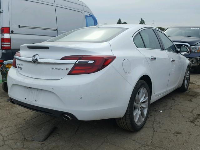 2G4GN5EX6E9167278 - 2014 BUICK REGAL PREM WHITE photo 4