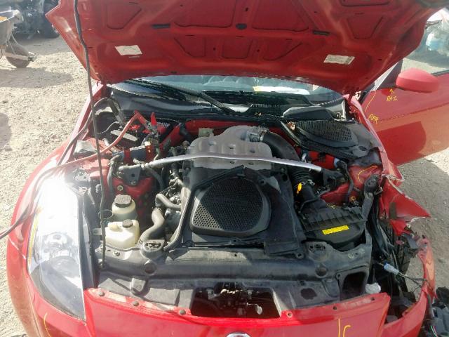 JN1AZ34D43T107387 - 2003 NISSAN 350Z COUPE RED photo 7