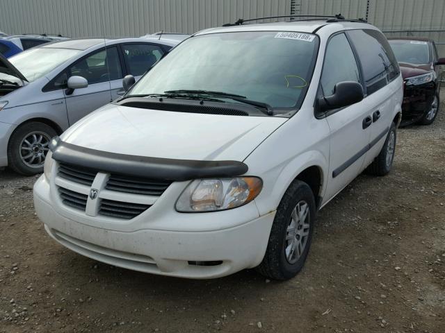 1D4GP25R15B276442 - 2005 DODGE CARAVAN SE WHITE photo 2