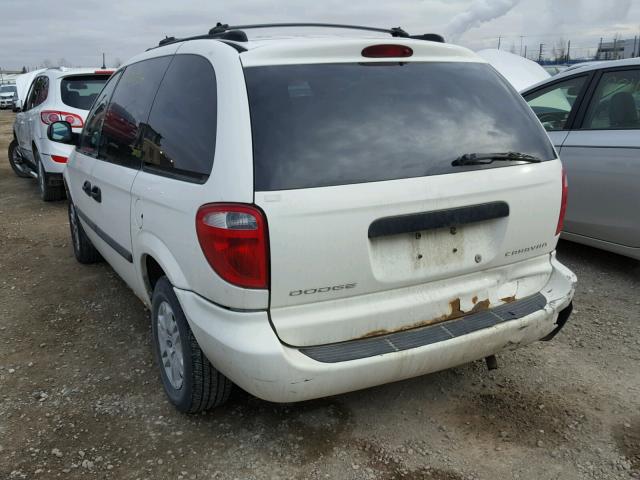 1D4GP25R15B276442 - 2005 DODGE CARAVAN SE WHITE photo 3