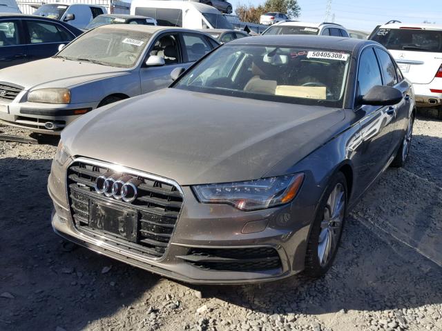 WAUHGAFC7DN132040 - 2013 AUDI A6 PRESTIG CHARCOAL photo 2