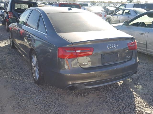 WAUHGAFC7DN132040 - 2013 AUDI A6 PRESTIG CHARCOAL photo 3