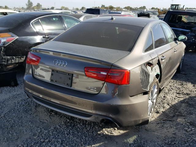 WAUHGAFC7DN132040 - 2013 AUDI A6 PRESTIG CHARCOAL photo 4