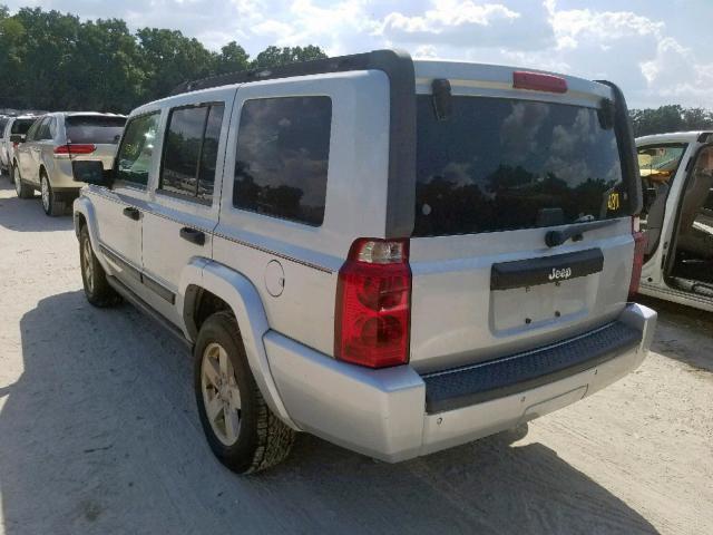 1J8HH48KX6C304316 - 2006 JEEP COMMANDER 银色 照片 3