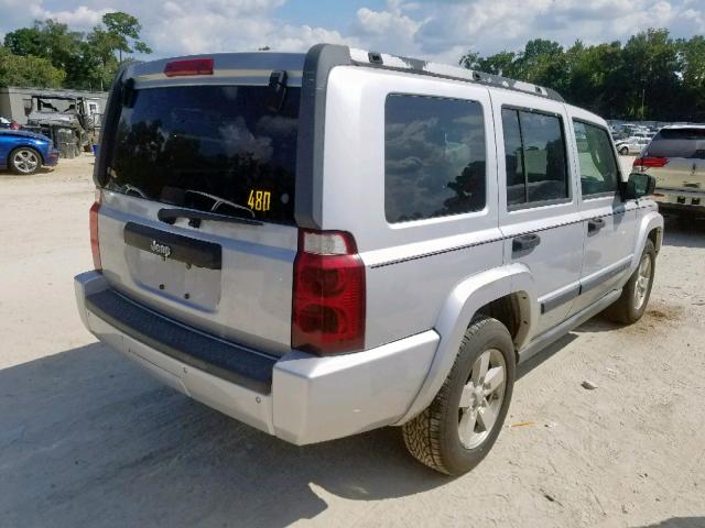 1J8HH48KX6C304316 - 2006 JEEP COMMANDER 银色 照片 4