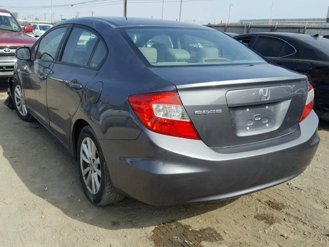 19XFB2F97CE318361 - 2012 HONDA CIVIC EXL 石墨色 照片 3