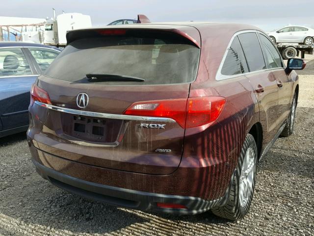 5J8TB4H32DL802228 - 2013 ACURA RDX BASE BURGUNDY photo 4