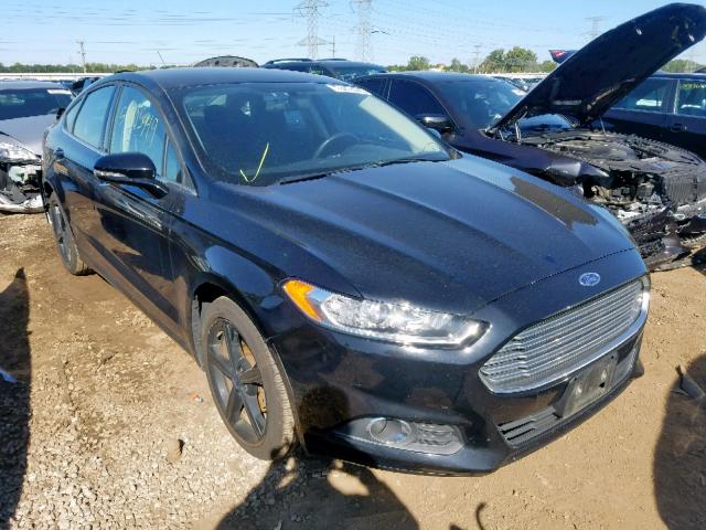 3FA6P0T91GR238293 - 2016 FORD FUSION SE BLACK photo 1